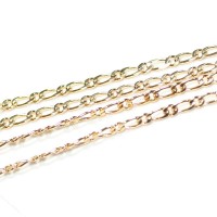 Chain Gold Plated Grumet 1x1 50cm / 2.0mm