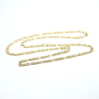 Chain Gold Plated Grumet 3x1 60cm / 3.0mm