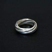 Cartier 925 Silver Ring with 5 rings