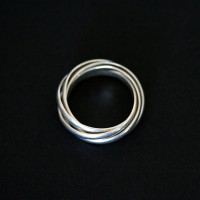 Cartier 925 Silver Ring with 5 rings