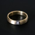 AnatomicalAllianceGold18k750Width5.0mmThickness1.5mmwith1Diamond5Points