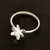 ハスの花のシルバー 925リング