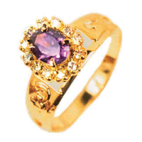 Graduation Ring Around 18K Gold 0750