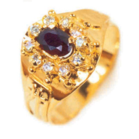 Graduation Ring Around 18K Gold 0750