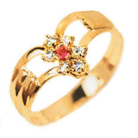 Graduation Ring Around 18K Gold 0750