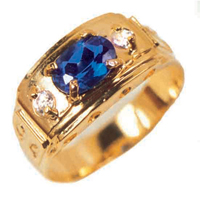 Graduation Ring Around 18K Gold 0750