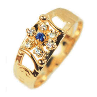 Graduation Ring Around 18K Gold 0750