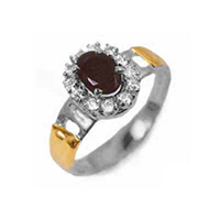 Anillo de Graduacin todos en Plata Paladio y Smbolos Oro 18K 0750