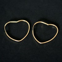 Pendientes Oro 18K Corazn 0750