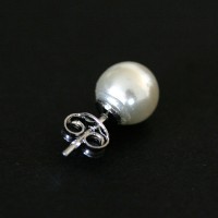 Steel Pearl Earring