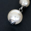 Pearl Earring Steel with Glass