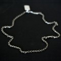 Necklace Grum flattened Steel 50cm / 3mm