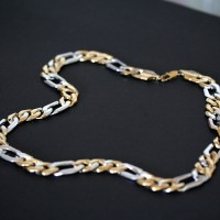 Chain Steel Bath with 3x1 Gold 60cm / 1cm