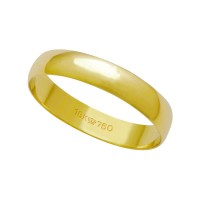 AlianadeOuro18k750Largura3.90mmAltura0.80mm