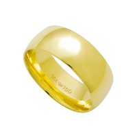 Alianza Anatmico Oro 18k 750 Ancho 8.00mm Altura 1.50mm