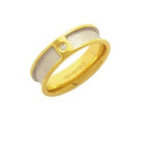 Aliana Anatmica de Ouro 18k 750 com 1 Brilhante de 3.50 Pontos Largura 6.00mm Altura 1.80mm