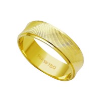 AlianadeOuro18k750Largura6.00mmAltura1.00mm