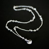 Gargantilha em Prata 925 com Coração Cristal Gargantilha em Prata 925 com Coração Cristal