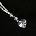 Gargantilha em Prata 925 com Coração Cristal Gargantilha em Prata 925 com Coração Cristal