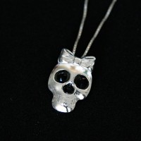 Gargantilla de plata 925 Skull and Stars 45cm