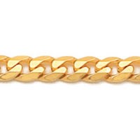 18k Yellow Gold Chain Groumet 60 cm / 4 mm