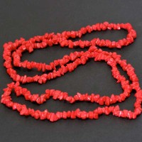 ColarPedraPreciosaCoral86cm