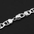 Necklace Silver links 60 cm 9mm