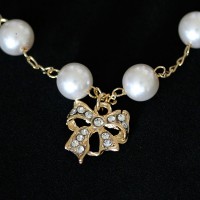PulseiraSemiJiaFolheadoaOuroRomanticaApaixonadacomLaodePedrasdeZircnia18cm