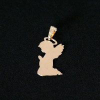 PingenteSemiJiaFolheadoaOuroGoodAngel