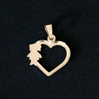 PingenteSemiJiaFolheadoaOuroLoveMamaMenina