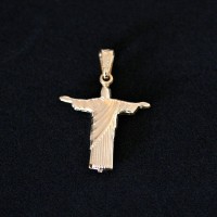 Colgante chapado en oro de joyera Semi Cristo Redentor