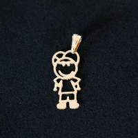 Semi Pendant Jewelry Gold Plated Boy