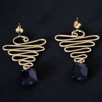 Earring Gold Plated Jewelry Semi Katherine Stone