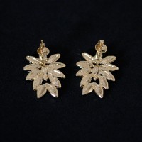 Earring Gold Plated Jewelry Semi Flat Sheets