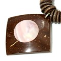 ColarDiscodeCco,PedraQuartzoRosa,BambePingenteMadreProla