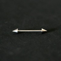 PiercingLinguaBarbellAoCirurgico316LSpike1,6mmx19mm