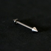 PiercingLinguaBarbellAoCirurgico316LSpike1,6mmx19mm