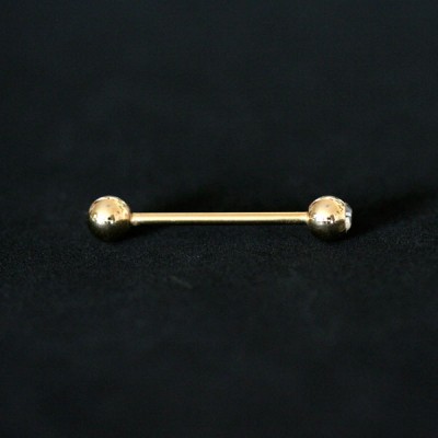 Piercing Umbigo Folheado a Ouro 18k Coração Zircônia Dourado