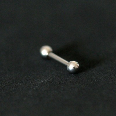 Piercing Sobrancelha Microbell Curvo Esfera Folheado a Ouro