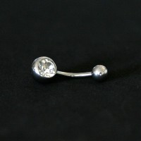 PiercingAoCirurgico316LBananaUmbigoGrande1PedraCrystal1,6mmx10mm