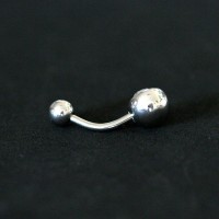 PiercingAoCirurgico316LBananaUmbigoGrande1PedraCrystal1,6mmx10mm
