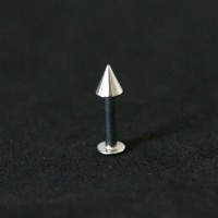 Piercing Ao Cirurgico 316L Spike Labret Queixo 1,4mm x 8mm