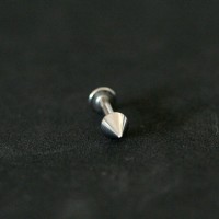 PiercingAoCirurgico316LSpikeLabretQueixo1,4mmx8mm