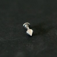 Piercing Ao Cirurgico 316L Spike Labret Queixo 1,4mm x 8mm