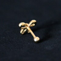 PiercingTragusLobuloCartilagemBanhadoaOuro18kLao1,2mmx8mm