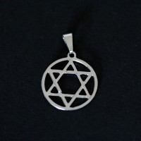 Steel Pendant Star of David