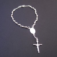 Pulseira em Prata 925 Terço 18 cm Pulseira em Prata 925 Terço 18 cm