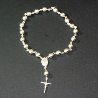 Pulseira em Prata 925 Terço Grande Pulseira em Prata 925 Terço Grande