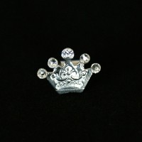 925 Silver Crown Pendant for Bracelet Moments of Life