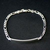 PulseiradePrata925Chapeado4.5cmdeComprimento4mmdeLargura